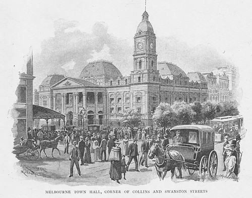 Melbourne town hall from - melbourne,