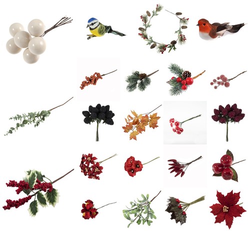 Artificial berry foliage - artificial,