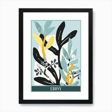 Ebony Tree Flat Illustration 3