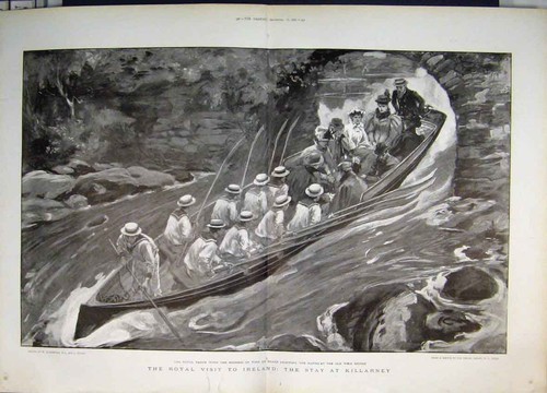 Old antique print 1897 royal - old,
