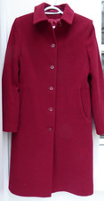 BHS Dark Red Coat £65 - UK 10 - 80% Wool - REDUCED