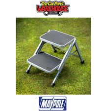 MP5384 Foldable Steel Double Step Caravan Motorhome Campervan Static Mobile home