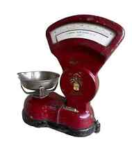 Original Berkel Vintage Weighing Scales from a Sweet Shop - Reclaimed Red Scales