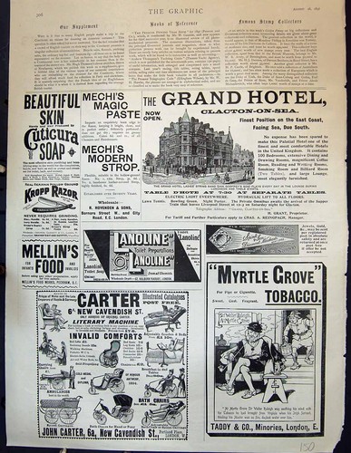Antique print 1897 grand hotel - print,