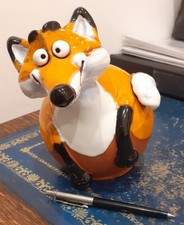 MIDENE FOX - Original Handmade Ceramic Outdoor/Indoor figurine - H17cm 