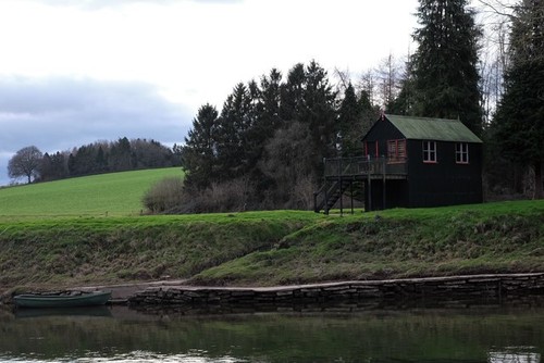 Photo 6x4 boathouse - and, boat