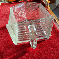 Large glass chute, pressed