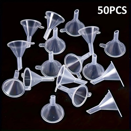 10x mini plastic funnel - funnel, oil