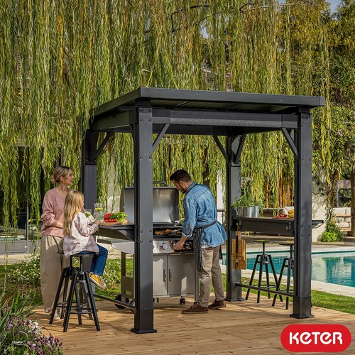 Keter grill gazebo 8ft 6ft - 8ft,
