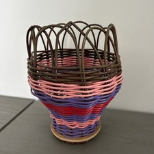 STUNNING VINTAGE WOVEN RATTAN