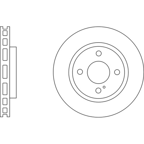Brake discs vented for - 2x,
