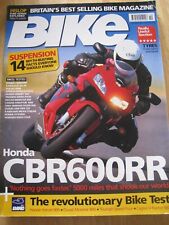 BIKE MAGAZINE OCT 2003 HONDA CBR600RR DUCATI TRIUMPH CAGIVA YAMAHA FAZER TEST