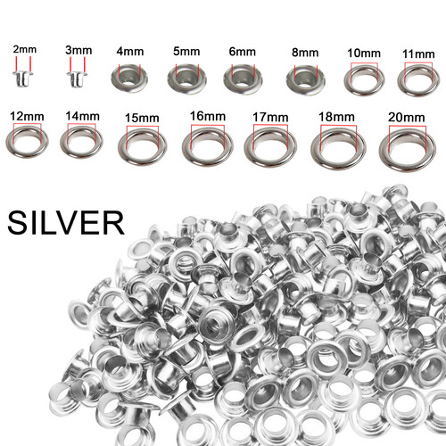 2mm 20mm brass eyelets - 2mm-20mm,