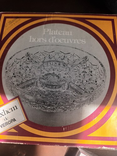 Clear glass serving - serving, dish