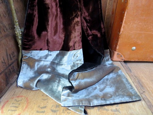 Reversible silk velvet scarf - reversible,