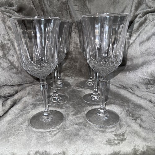 Set 6elegant cut glass wine - 6elegant,