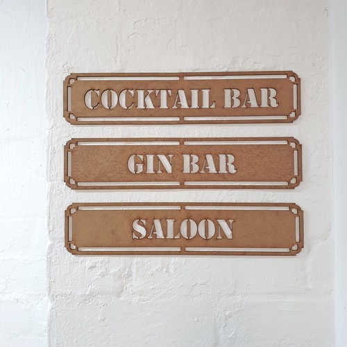 Wooden bar sign pub - bar,