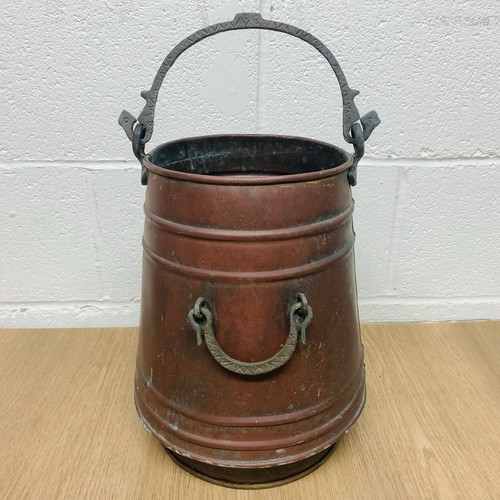 Vintage fireside copper coal - fireside,
