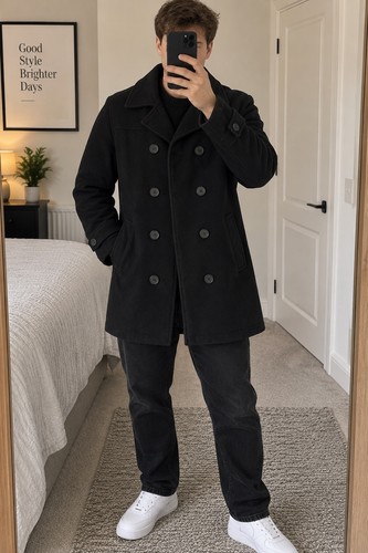 Juice black wool blend pea - black,