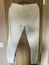 Ariat Olympia Suede Knee Patch White Breeches 28L