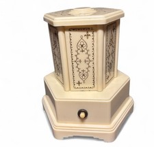 Selcol Vtg Musical Cigarette Lipstick Carousel w Ballerina Reuge Working Retro