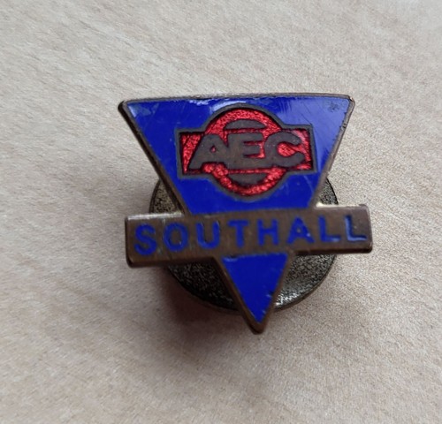 Vintage enamel aec southall - vintage,