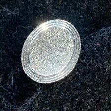 Tiffany & Co sterling silver cufflink, engine-turned, 1 only