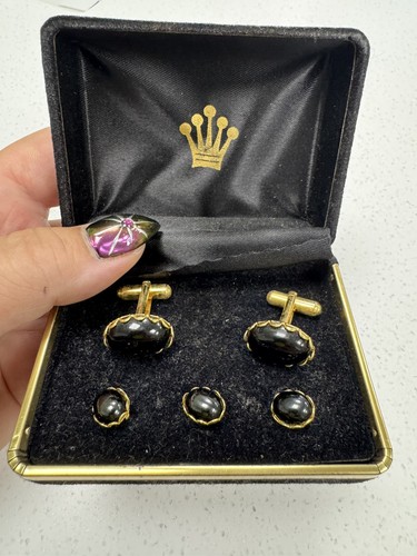 Vintage oval cufflinks and - cufflinks,