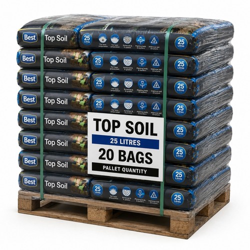 500l premium top soil 20x25l - premium,