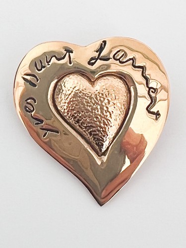 Ysl brooch pin heart yves - ysl,