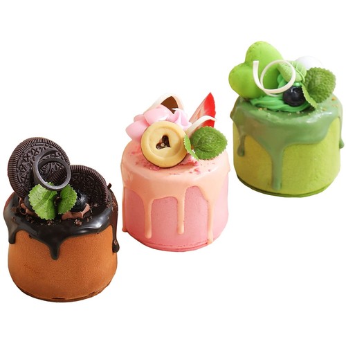 3pcs artificial cupcakes - 3pcs,