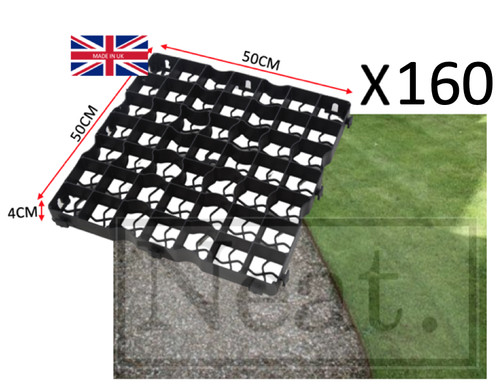 160 grids gravel grass - grids(, 40m2)