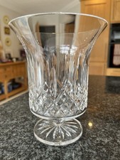 Waterford Crystal Lismore Pattern Hurricane Lamp Candle Holder