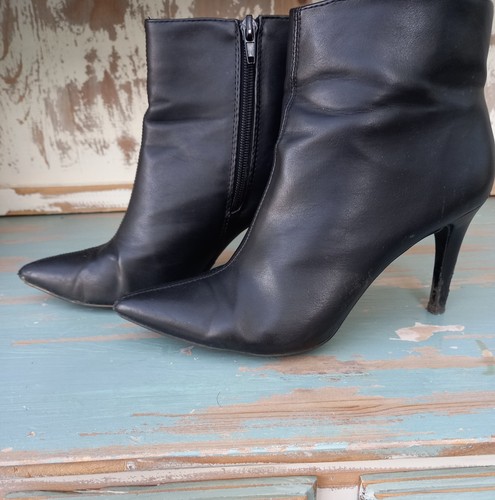 Black stiletto ankle - , boots,
