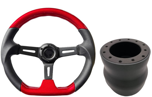 Red black dished - black,