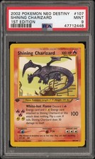 2002 Pokemon Neo Destiny 1st Edition Shining Charizard #107 PSA 9 Mint