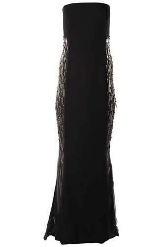 Reem acra black silk - reem, gown