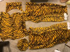 Large job lot Tiger Pattern Animal Fun Faux Fur Fabric Material  Project !