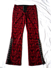 Vintage Red Velvet Trousers