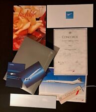 British Airways Concorde Passenger Flight Pack with Blank Certificate