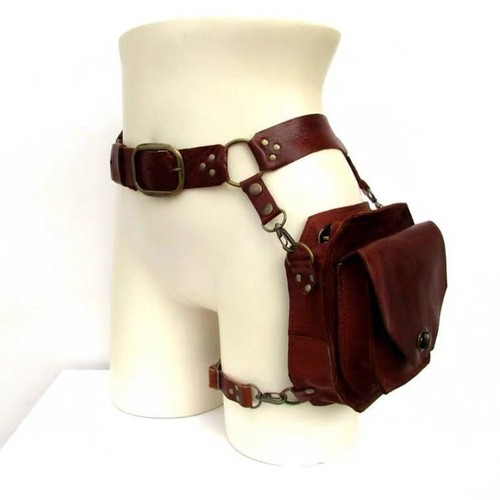 Women leather waist - leather, bag