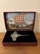 Konge Tinn  Royal Pewter Corkscrew Made In Norway Korketrekker