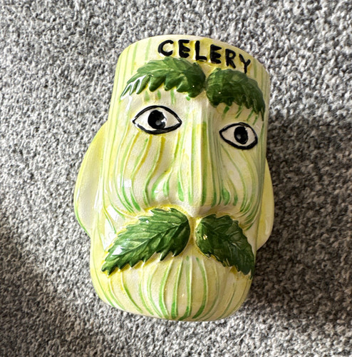 Novelty celery face head - face,