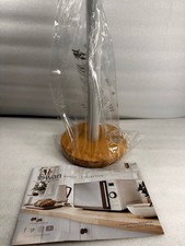 Swan SWKA17511WHTN Nordic Scandi Towel Pole/Kitchen Roll holder with Non-slip Wo