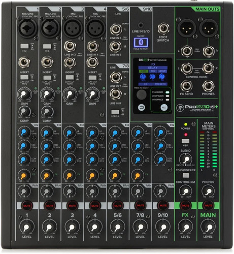Mackie profx10v3 channel - profx10v3+, 10-channel