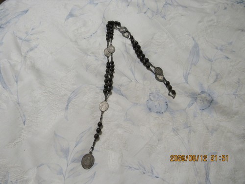 Vtg old black wooden - old,