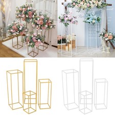 Metal Geometric Flower Stand