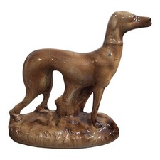 Standing Greyhound Ornament Looks Antique. Greyhound Vintage Dog Figurine.......