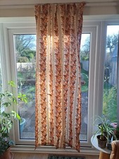 Vintage Barkcloth Curtain