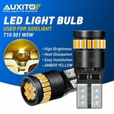 AUXITO 2x T10 SMD LED Yellow NUMBER PLATE LIGHT FREE ERROR SEAT IBIZA MK 5 MK V